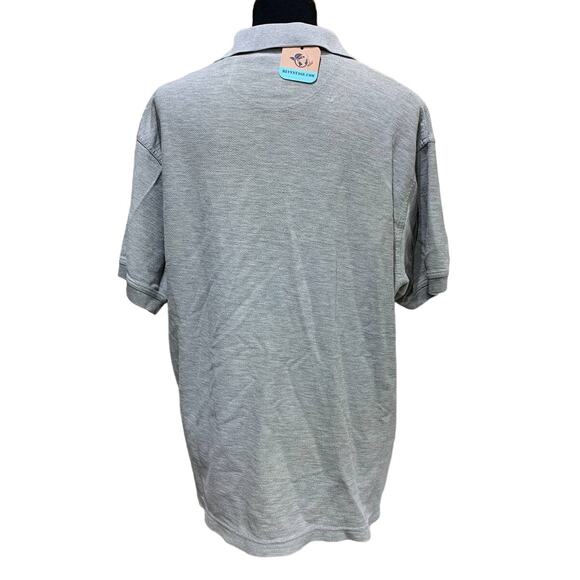 Hand Printed Upcycled Mens Medium Golden Retriever Puppy Dog Collared Polo Shirt - Picture 3 of 3